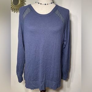 H by Halston, Long Sleeve, Blue Sweater - Size Large